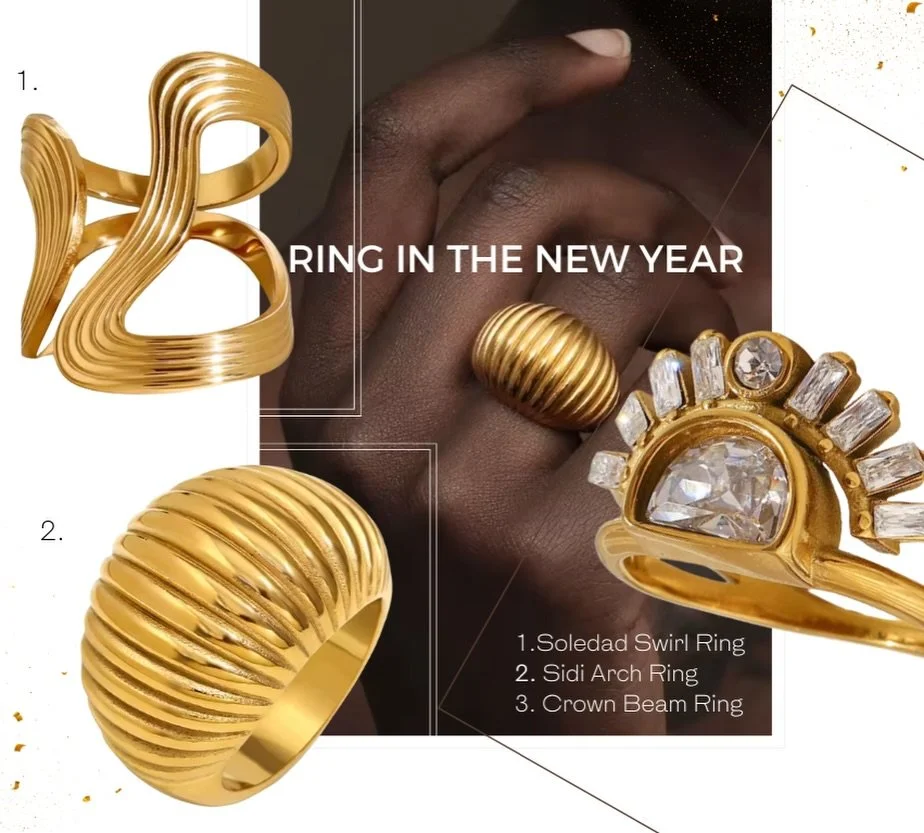 🎉 Ring In The New Year with bold stacks and style.
New rings just dropped&mdash;and our customers are obsessed.
Try them on and enjoy an extra 30% off the Holiday Sale.