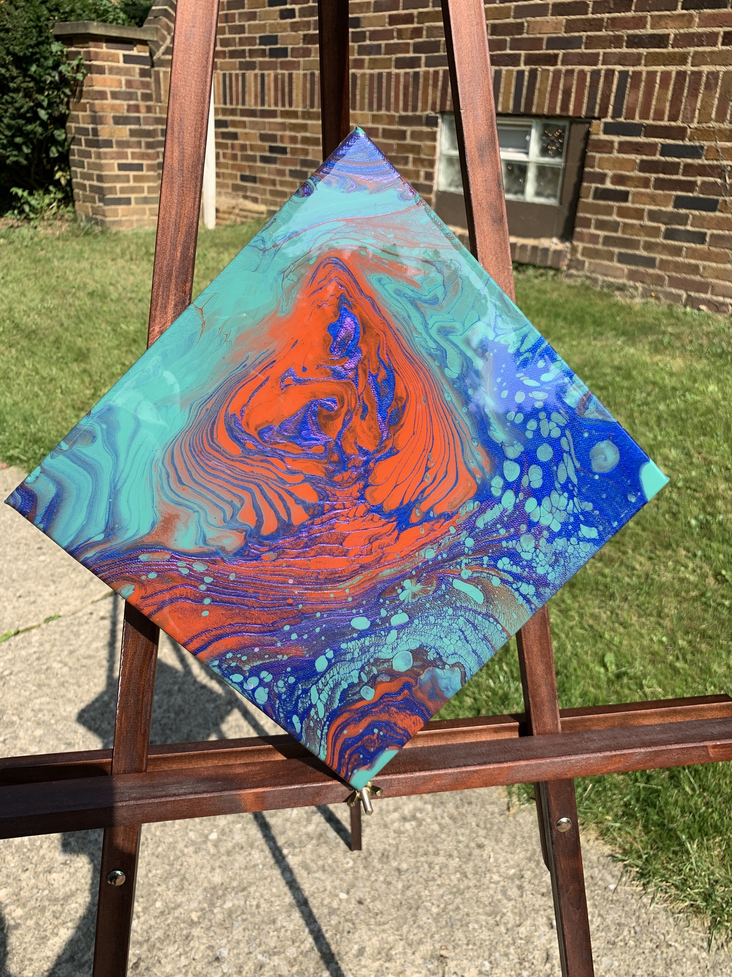 10x10 Acrylic Dirty Cup Pour