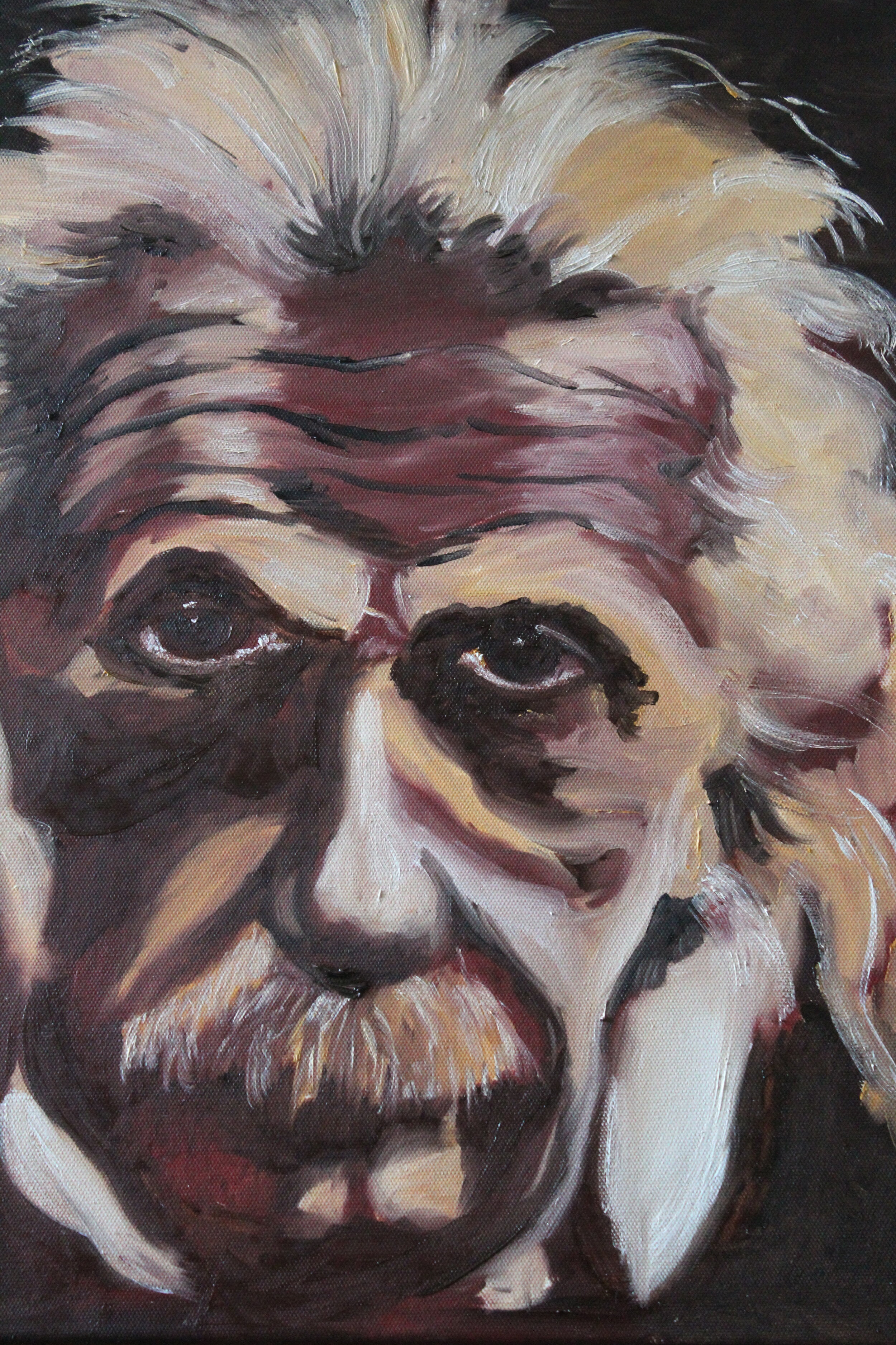 "Einstein"  Oil on Canvas  12" x 16" sold