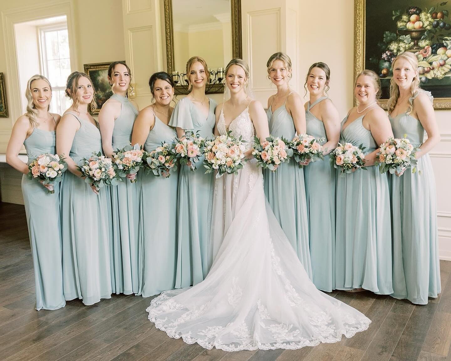 🌸 Blooming with love on this beautiful spring day! 🌼✨ Allyson and her radiant bridesmaids usher in the season last year of new beginnings with smiles as bright as the blossoms around them. Here&rsquo;s to love in full bloom and cherished memories m