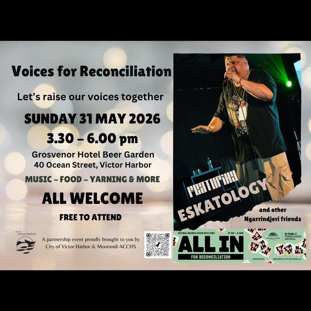 🎉🎬🍿🎶 THIS SUNDAY - FREE LOCAL RECONCILIATION WEEK EVENTS 🎶🍿🎬🎉

We are excitedly looking forward to two fantastic free community events this Sunday, 31 May, and we'd love you to join us!

🎗️ Bring your family, friends and neighbours and let's