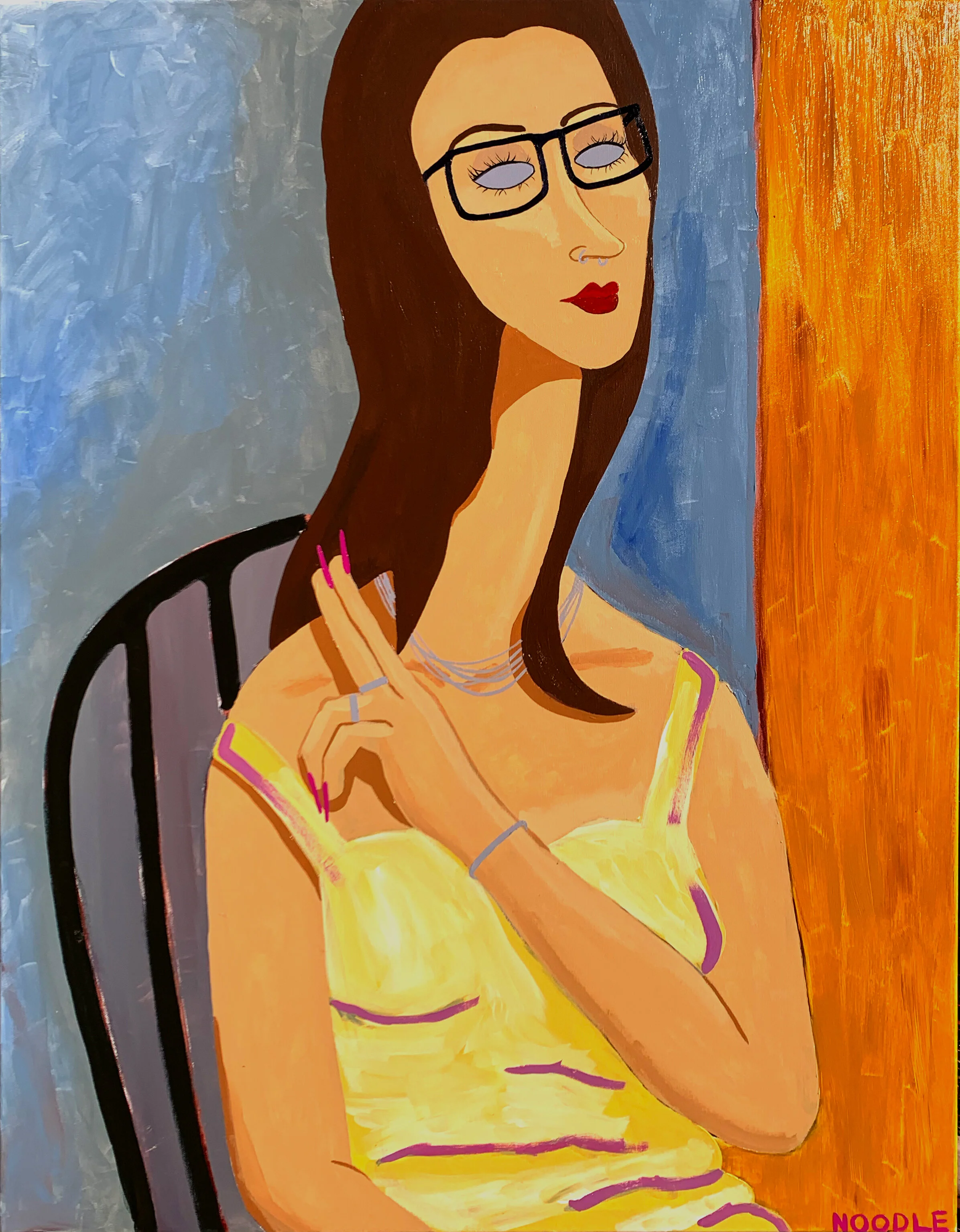Another Modigliani - Acrylic - 2020