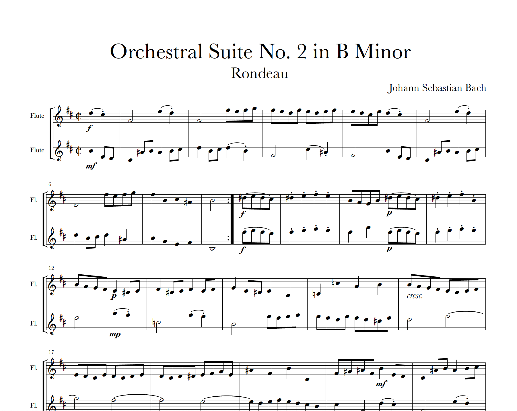 Bach - Orchestral Suite No. 2 - Rondeau