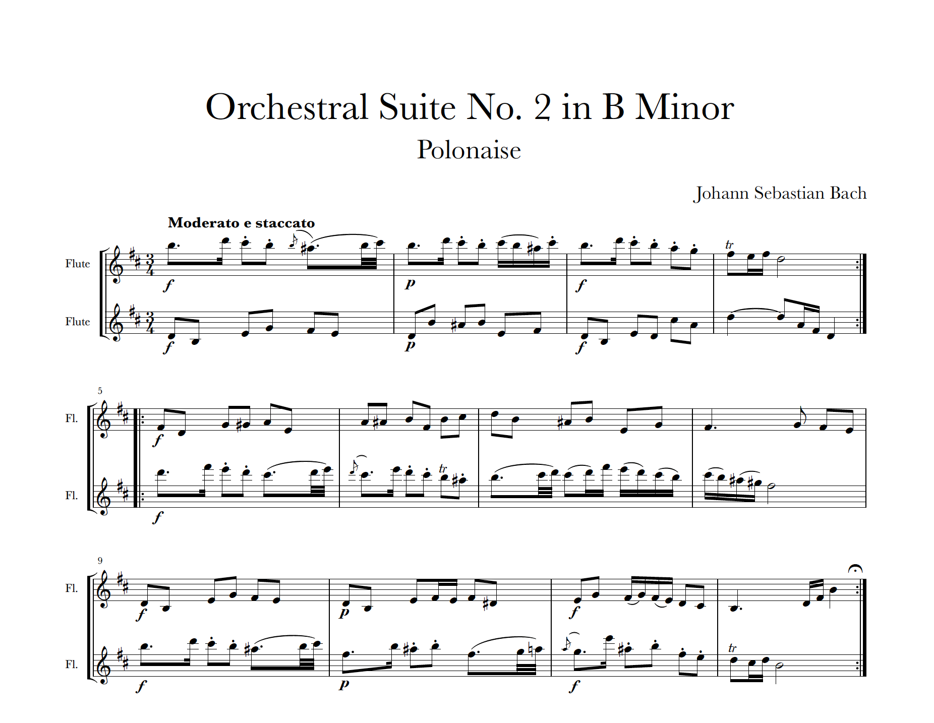 Bach - Orchestral Suite No. 2 - Polonaise