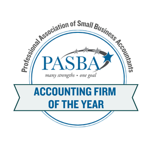 PASBA Accounting Firm of the Year Badge