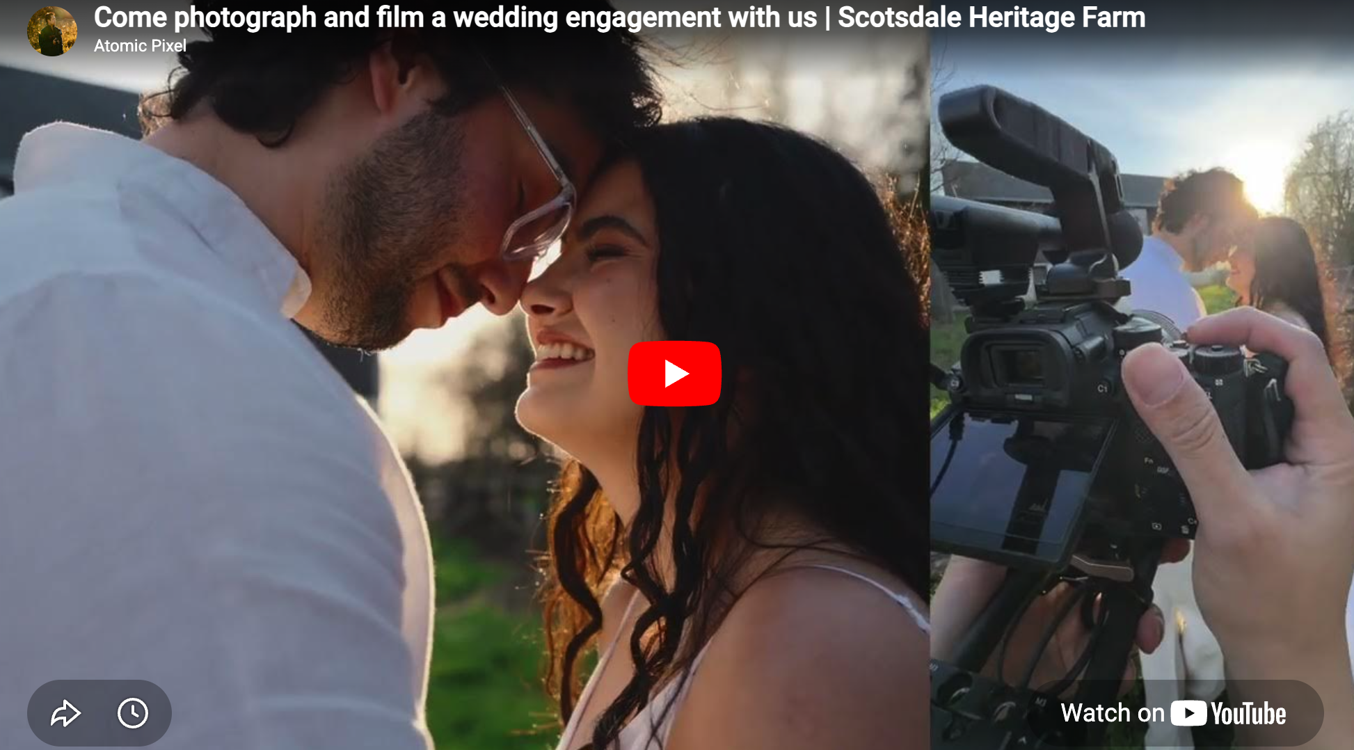 Engagement photoshoot at Scotsdale Heritage Farm