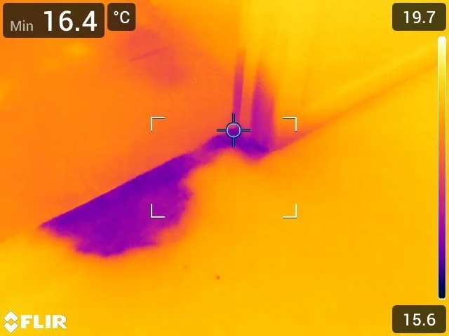 Shower tested for a waterproofing leak