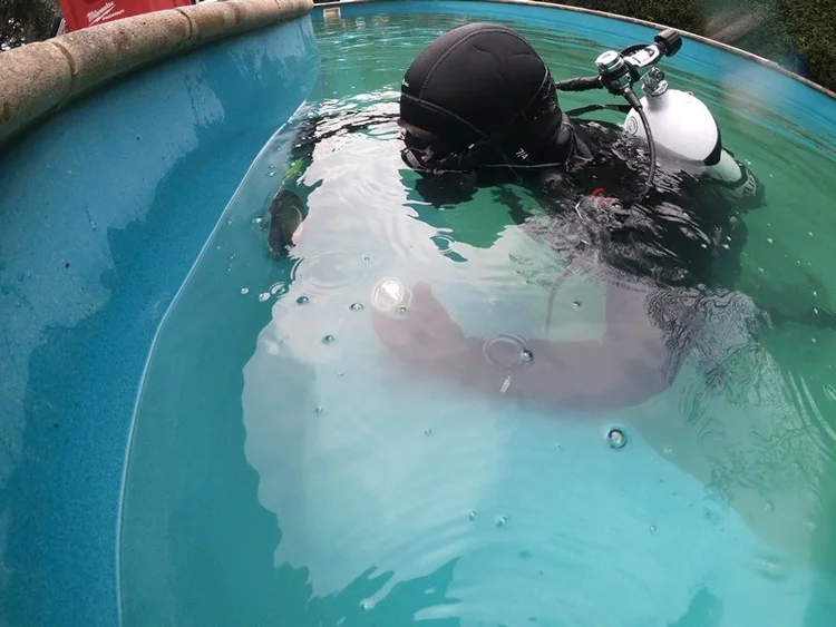 Pool water checked during a pool leak inspection