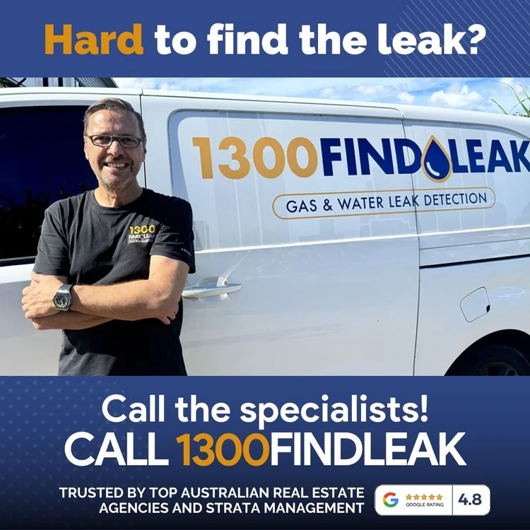 1300 FINDLEAK leak detection specialist and service van