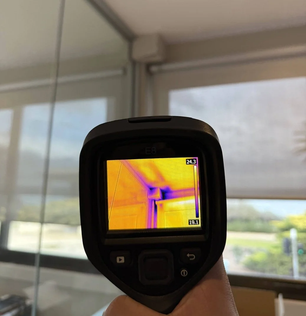 Forensic leak detection in a Sandringham home using non-invasive moisture meters to locate a hidden water leak inside a wall cavity, preventing structural timber rot and drywall damage.
