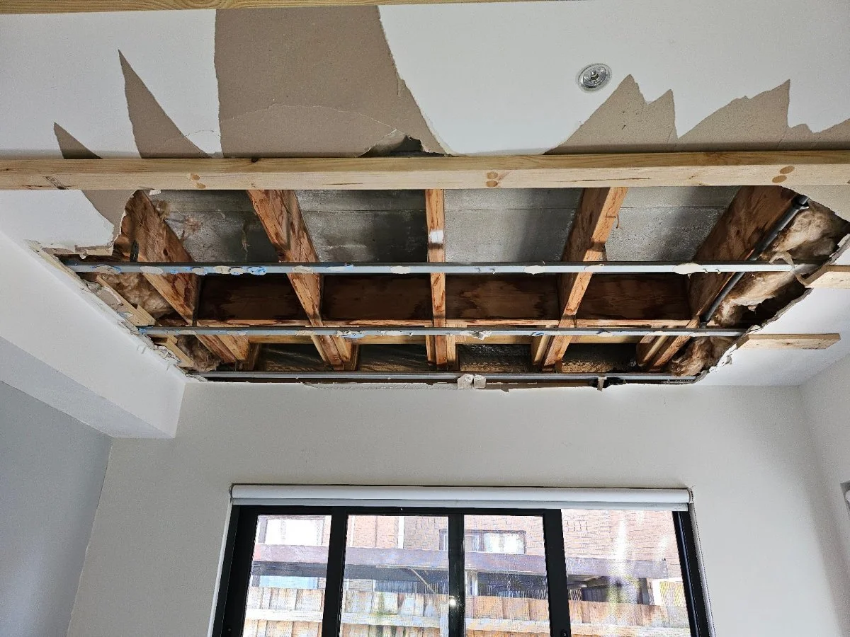 building_leak_ceiling_opened_joists_exposed.jpg