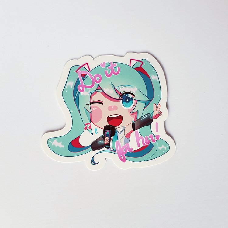 Do It For Miku! Sticker — Mercat Studio