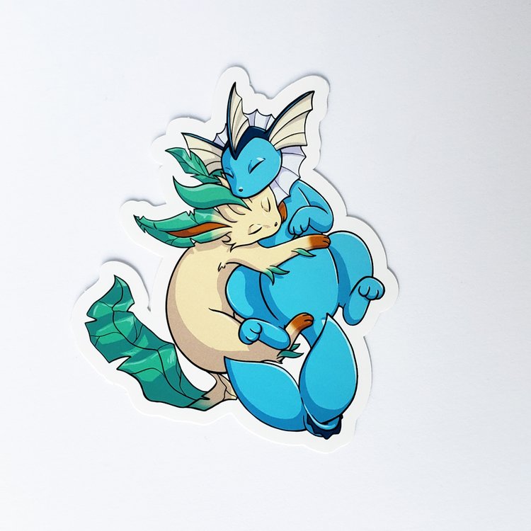 Cuddle Buddy Eeveelution Stickers — Mercat Studio