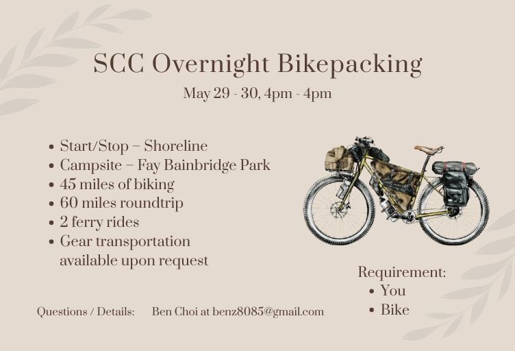 SCC Overnight Bikepacking Trip