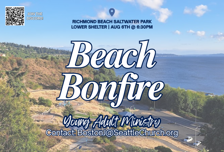 Young Adult Ministry Beach Bonfire