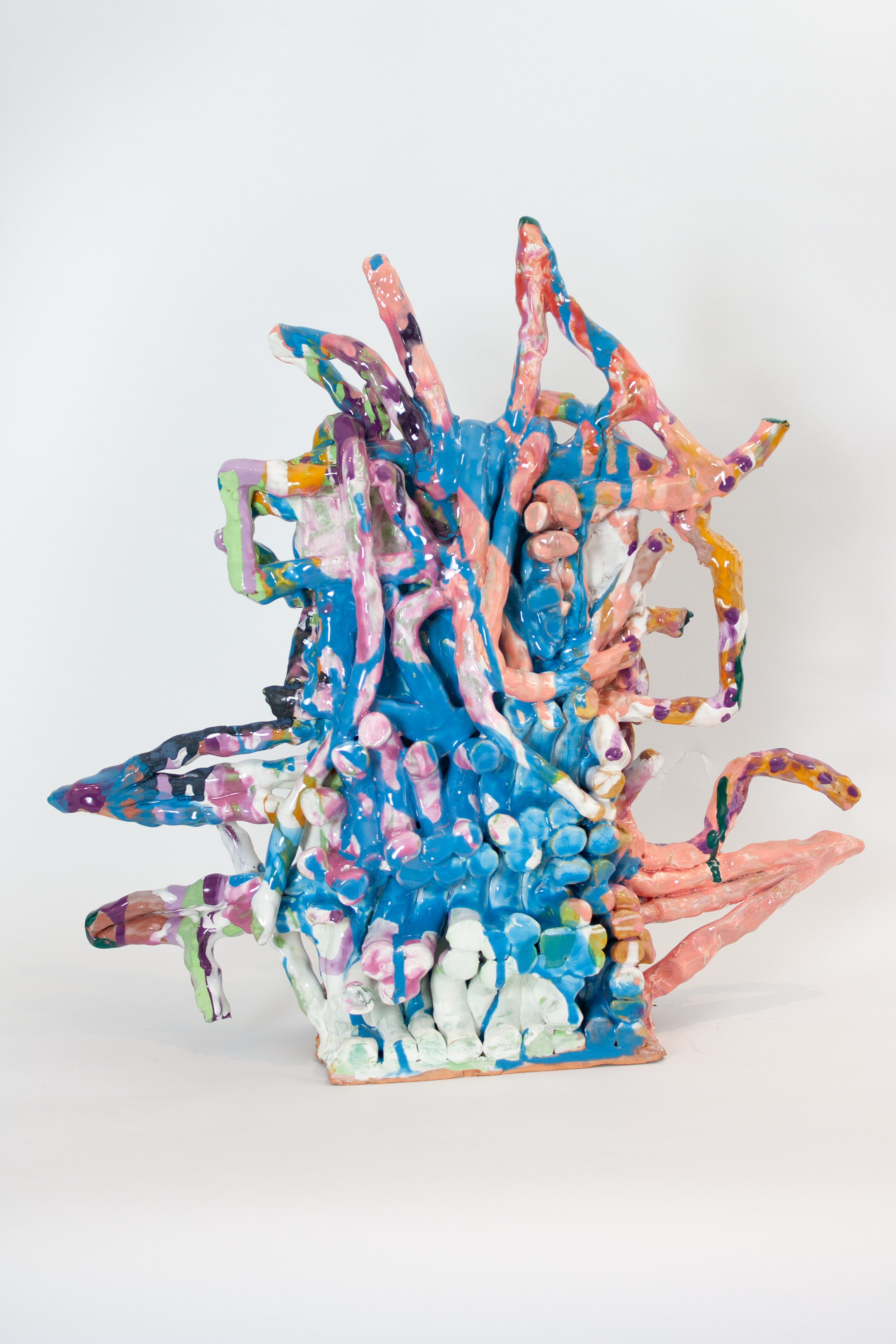 Indecipherable amnesia, Glazed ceramic , 19” x 19.5” x 5”, 2024