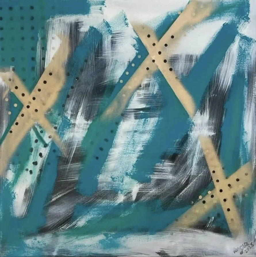 'Planet Caravan'

2025 Acrylic & gloss enamel, on primed stretched canvas, 90x90cm

2400
