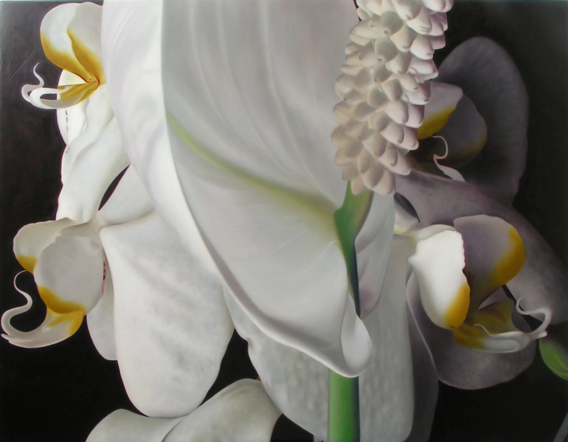 353 Orchids and lilly allegory 120x160cm.jpg