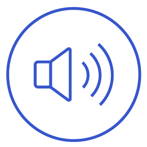 Audio speaker icon