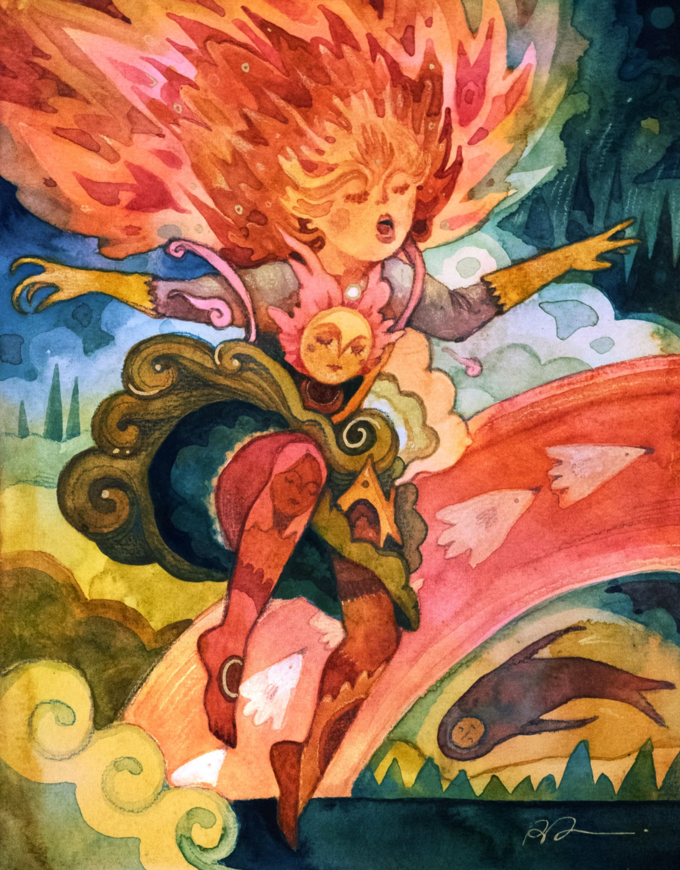 DANCER I - watercolor