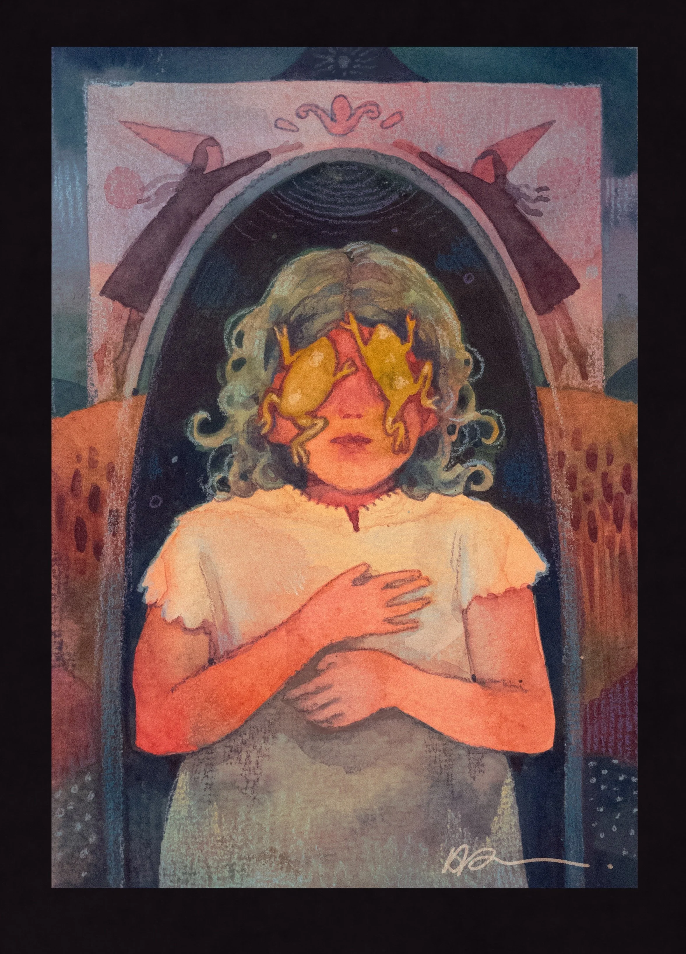 FROG SONG - watercolor