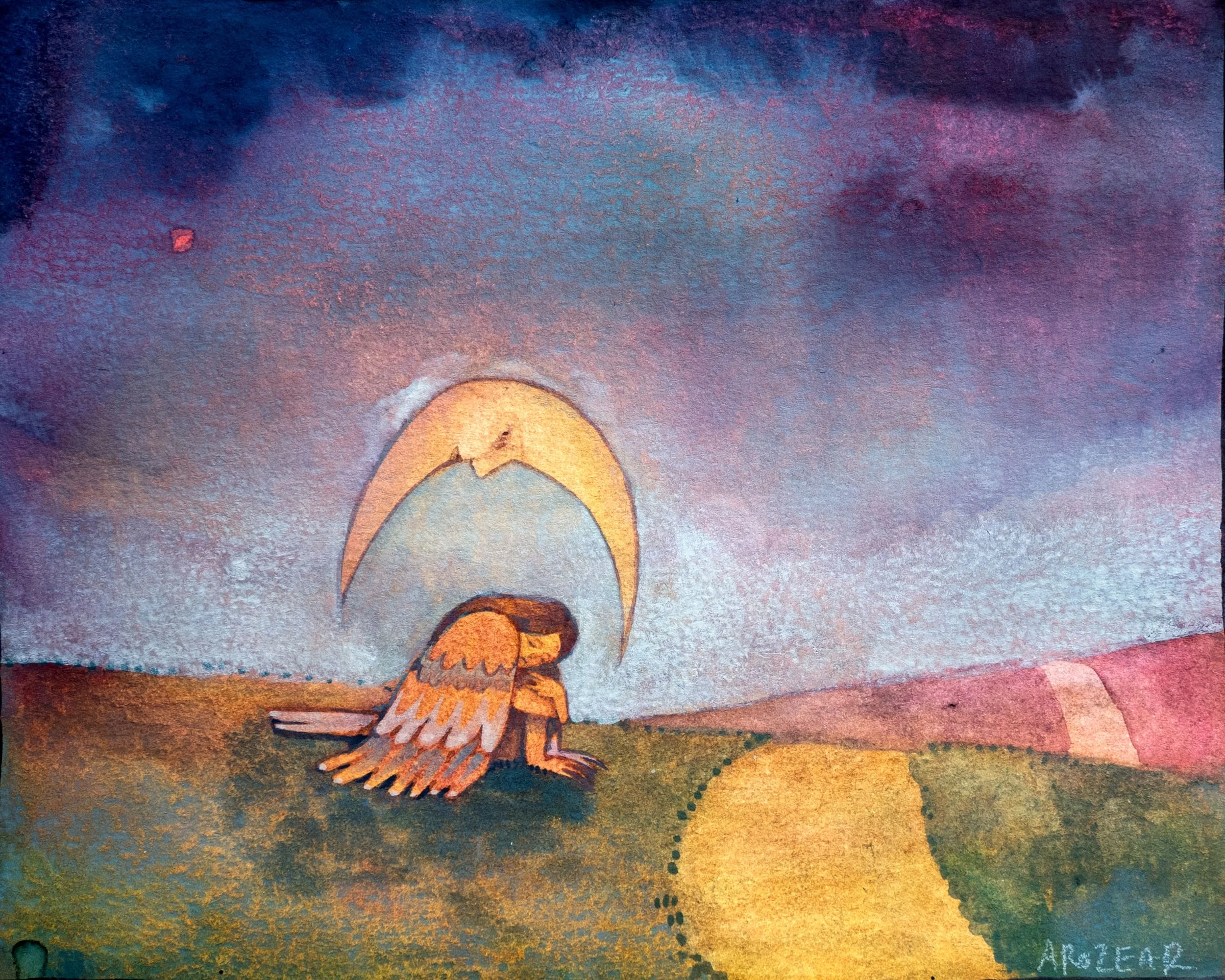 Flightless - watercolor