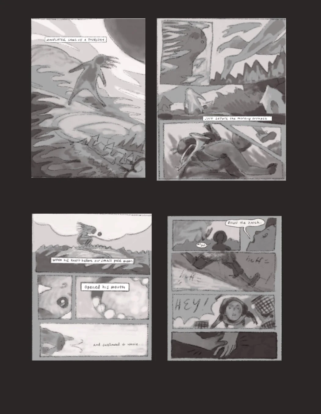 Process image - ongoing graphic novel