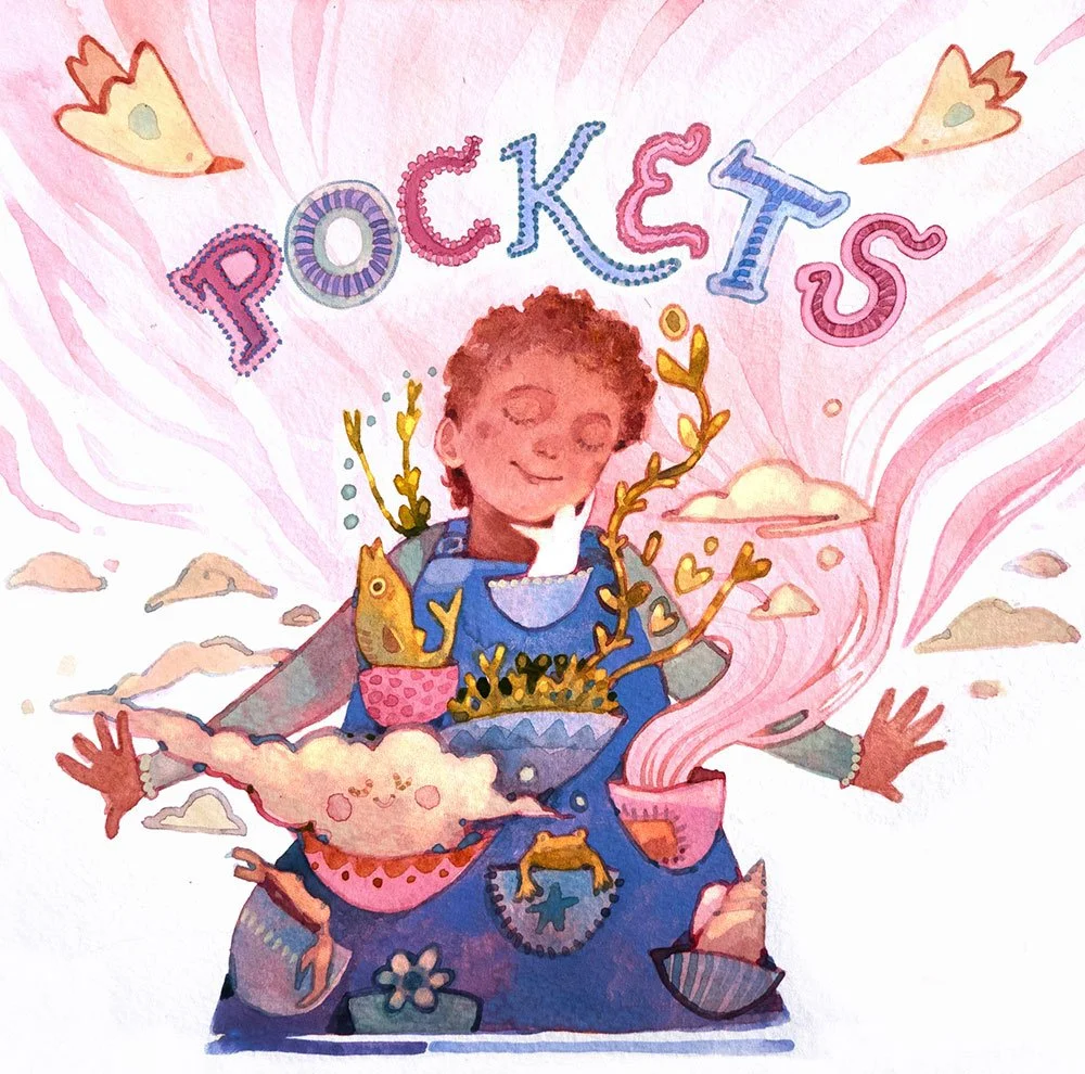 Book Cover Mockup - watercolor