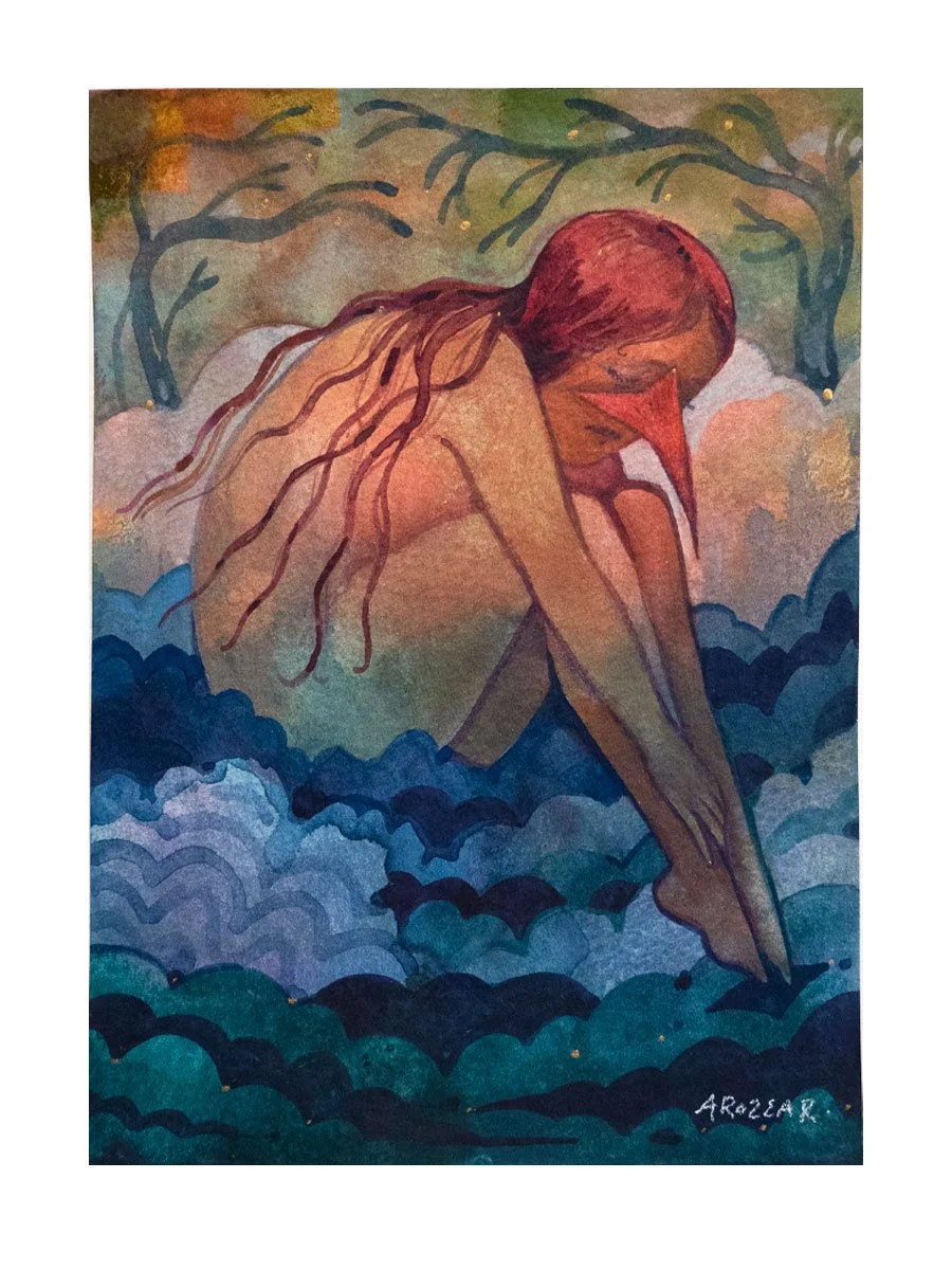 A LITTLE REST - watercolor