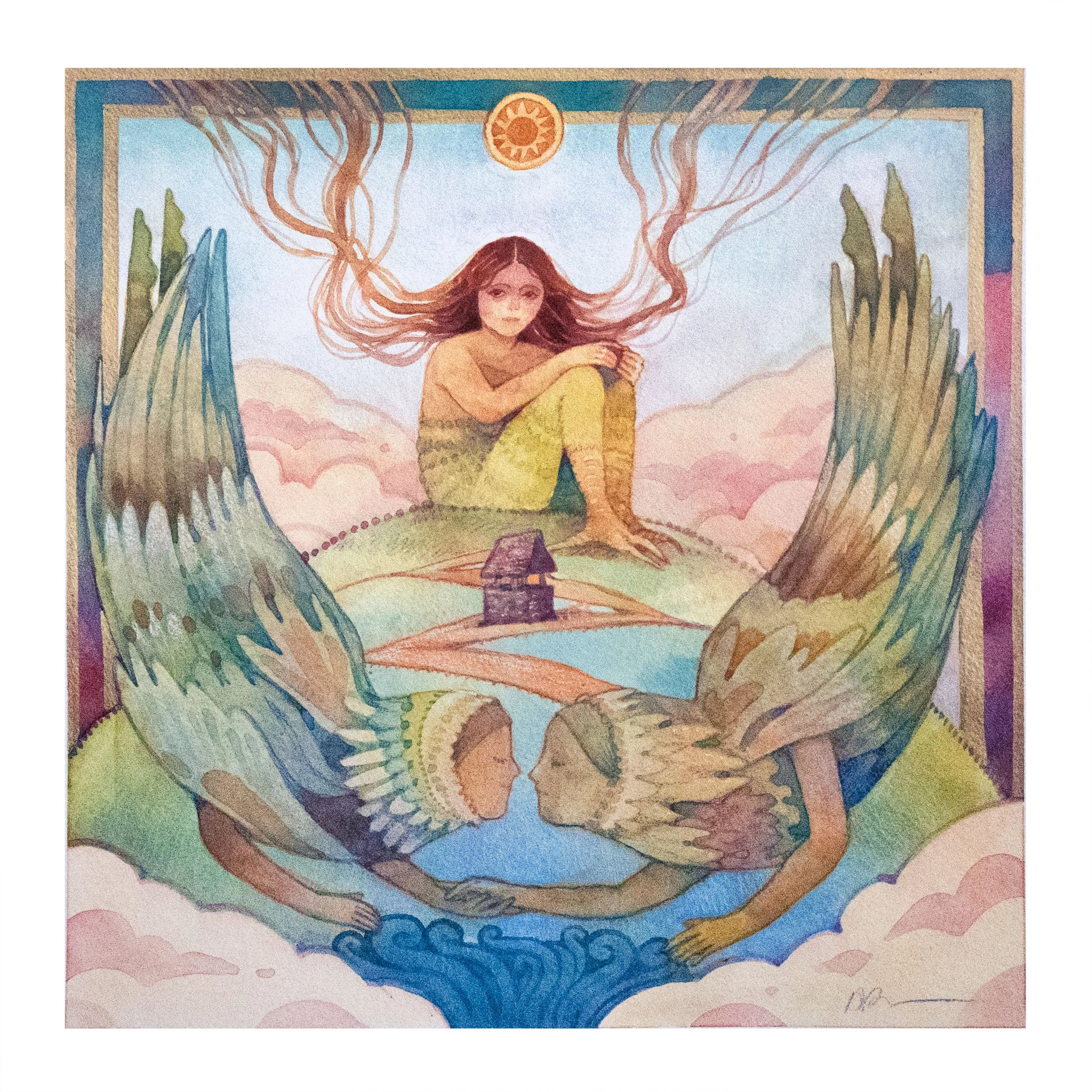 WISHING WELL - watercolor