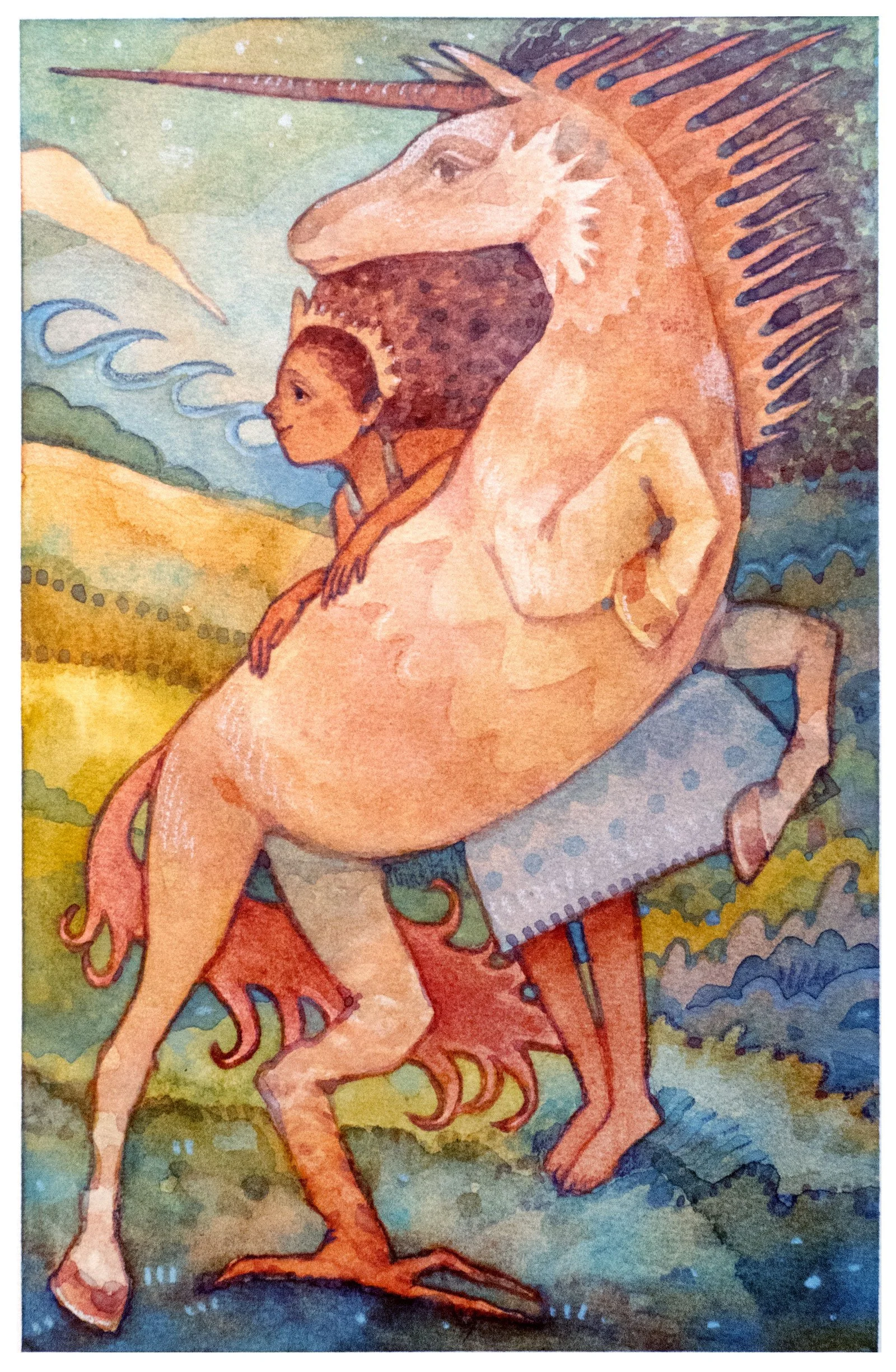 Looking Back - watercolor