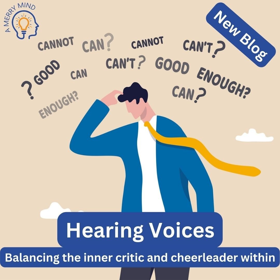 New Blog Post! &quot;Hearing Voices: Balancing the Inner Critic and Cheerleader Within&quot; 

Unleash the power of your inner voices for personal growth and success! Learn how to tame your inner critic and ignite your inner cheerleader in my latest 