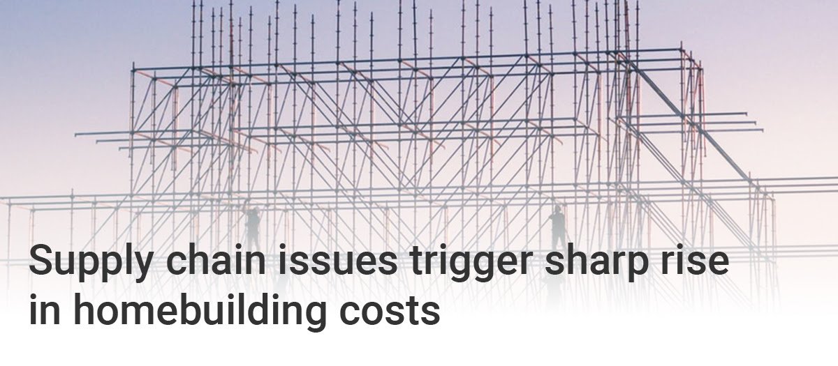 Homebuilding costs rise sharply