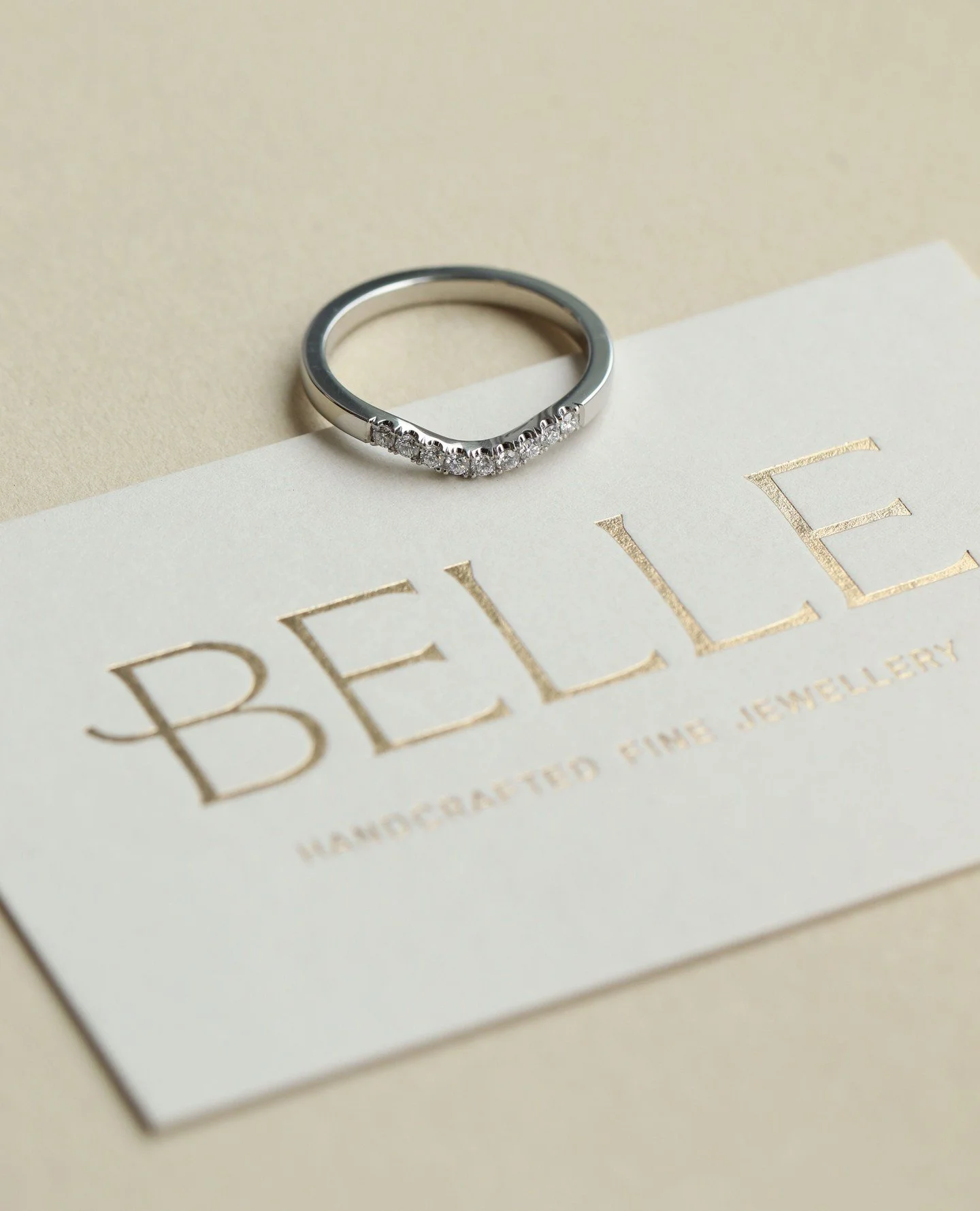 One day in April... 💍✨️⁠
⁠
I had the pleasure of meeting Beth when she approached me earlier on in the year to make her wedding band. It was only right that we make her a platinum diamond ring that sparkles as much as she does. ⁠
⁠
📸 @bethany_clark