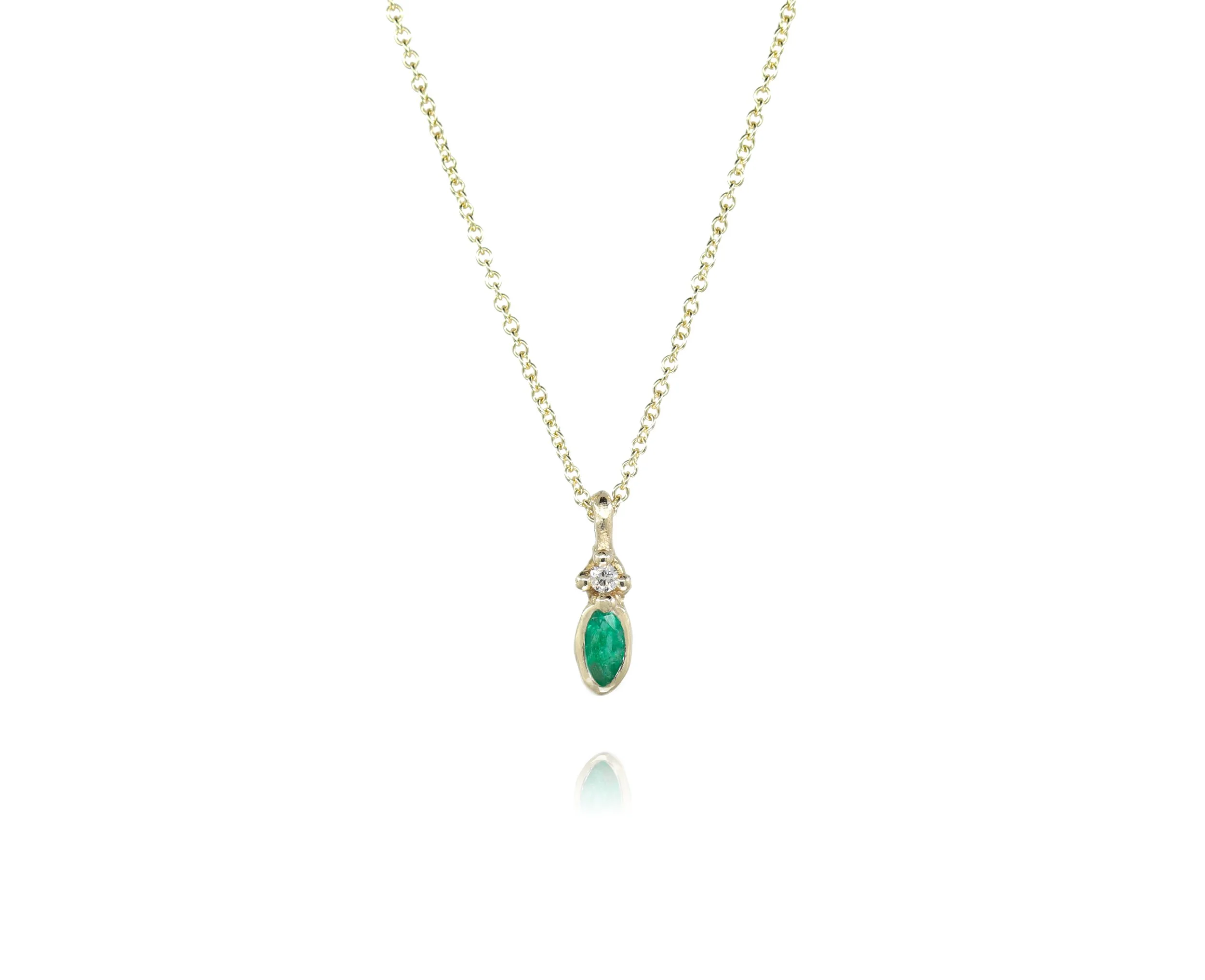 Emerald Arrow Pendant