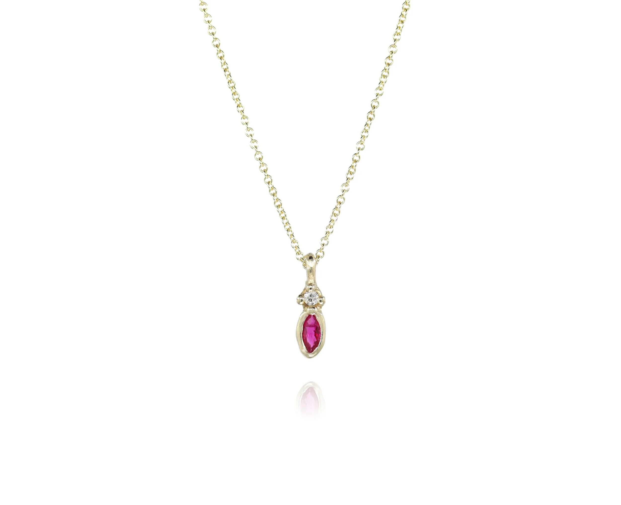 Ruby Arrow Pendant