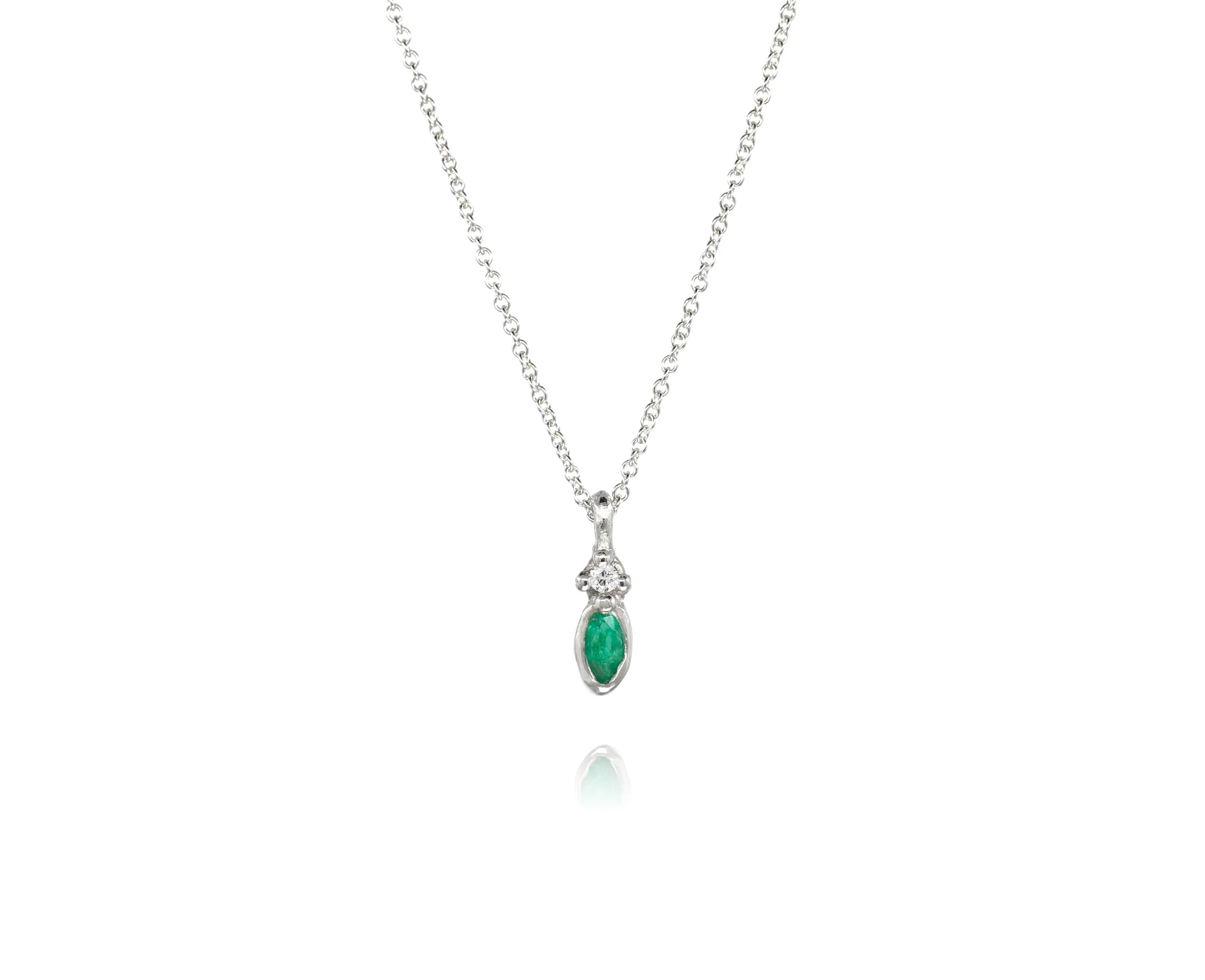 Emerald Arrow Pendant