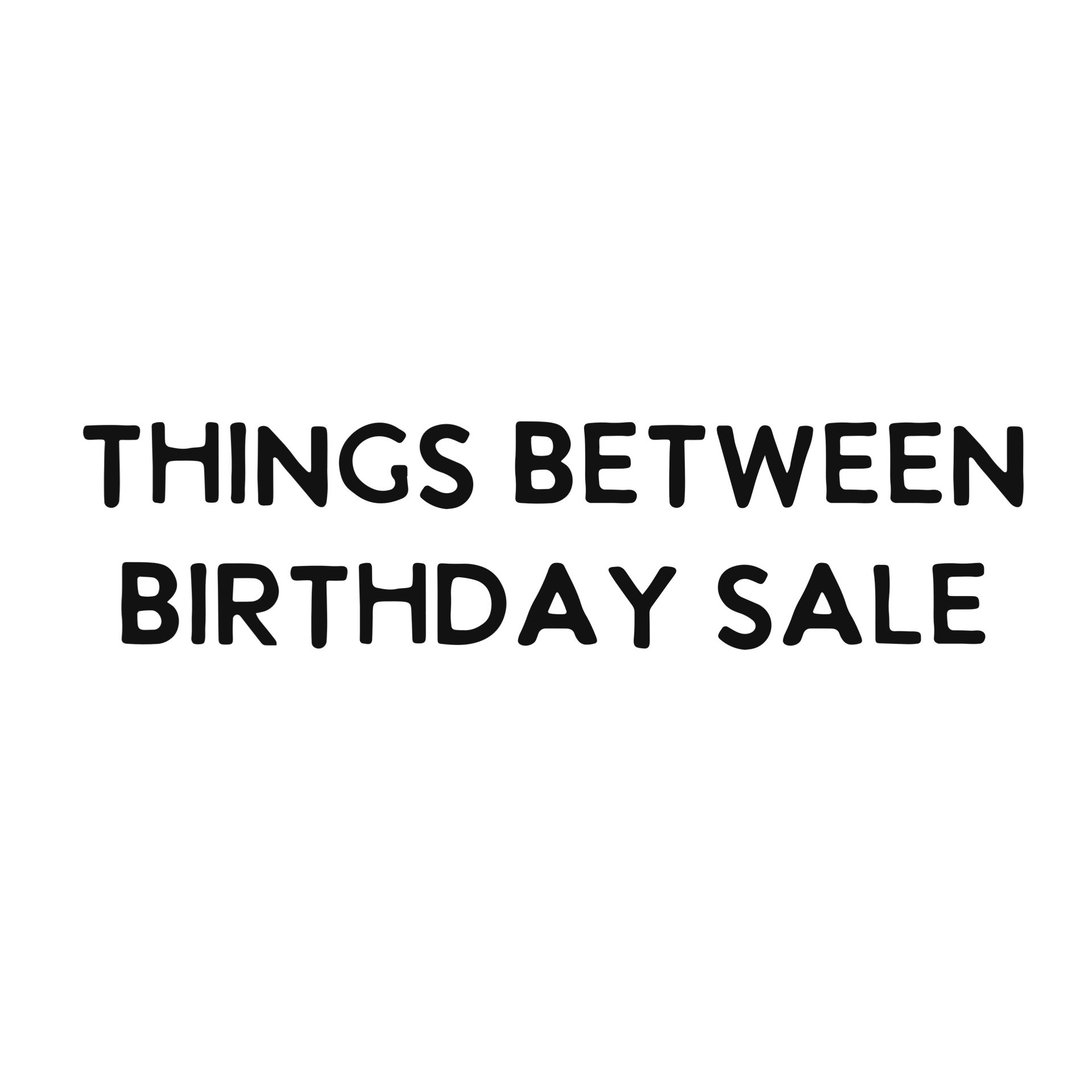 Things Between Birthday Sample Sale &amp; Market