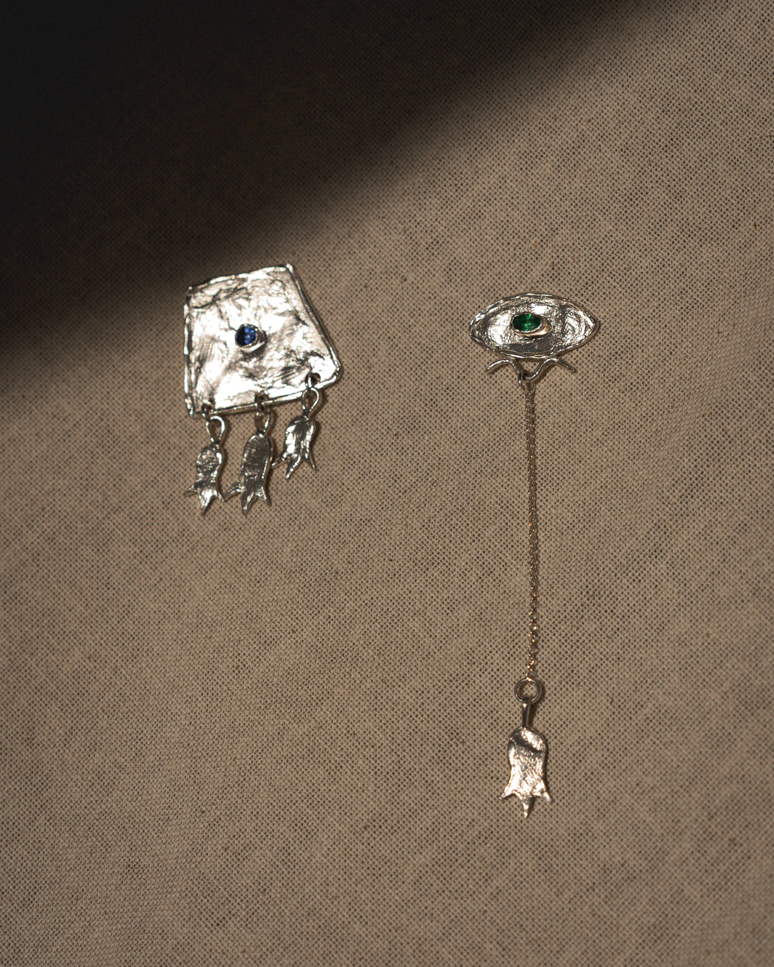 Ode to the Motherhood: Nightingale Song Sterling Silver single earring