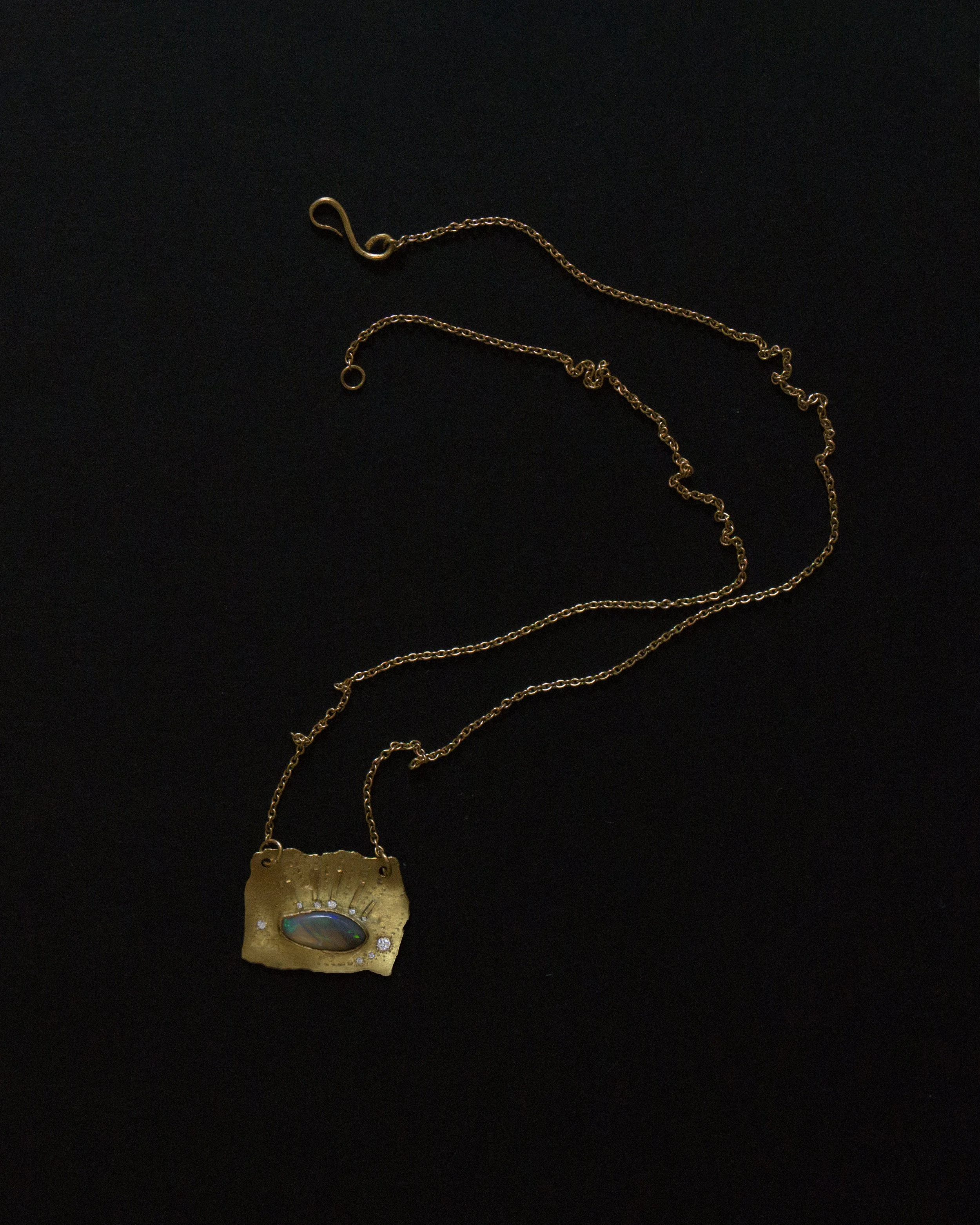 Ode to the Motherhood: My Universe 18k gold plate necklace