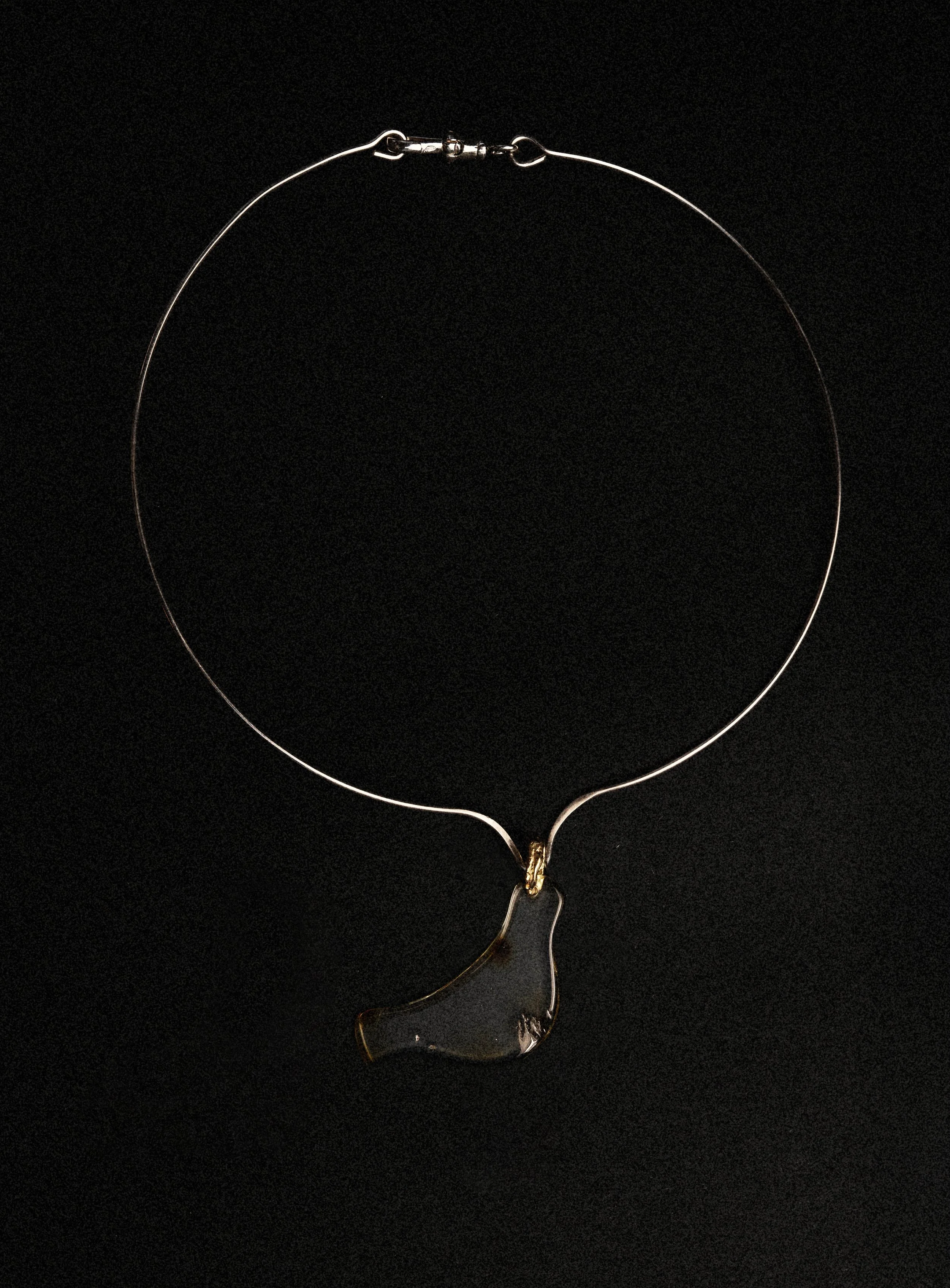 Amber Bird Sterling Silver necklace