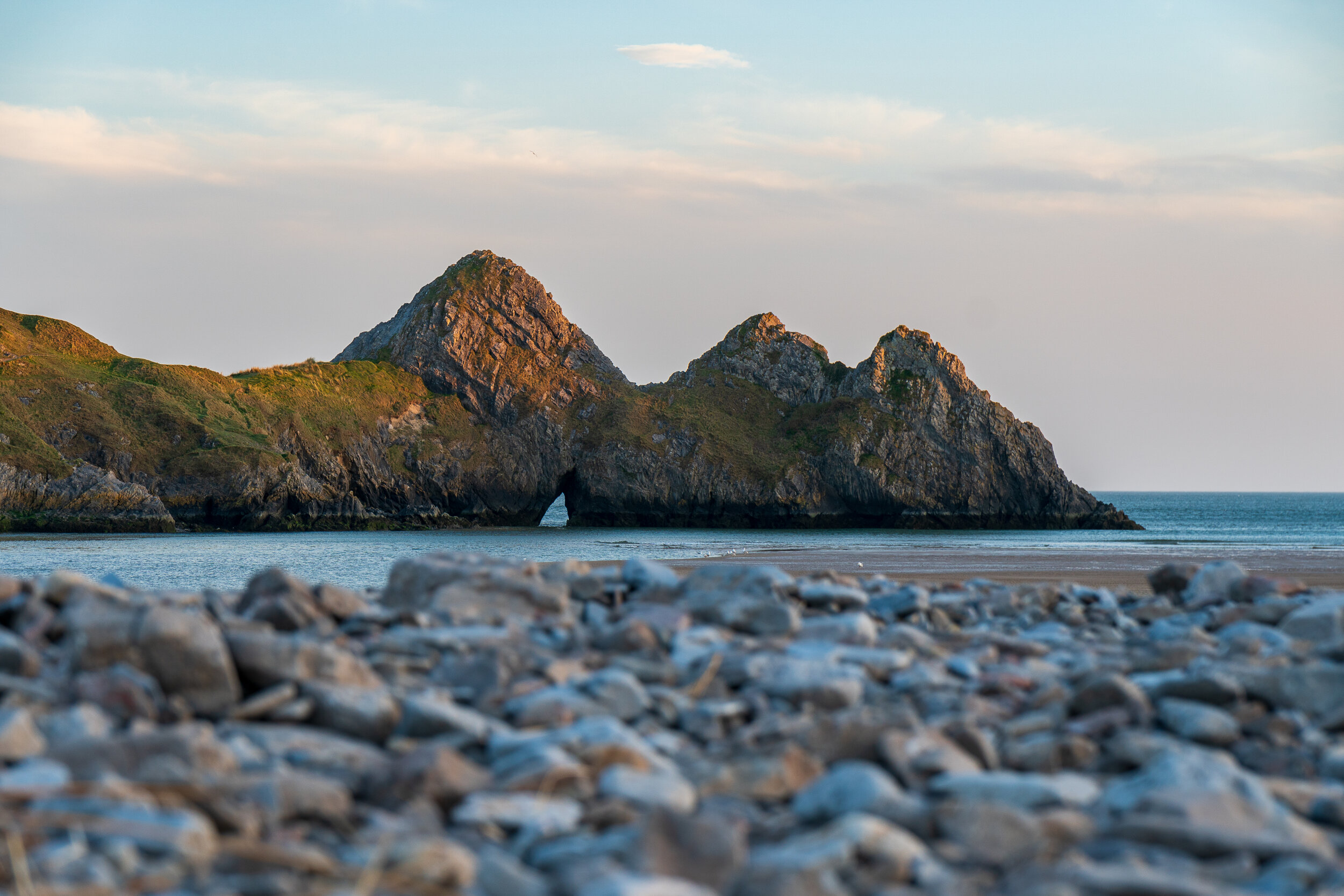 Three Cliffs Bay shoreline