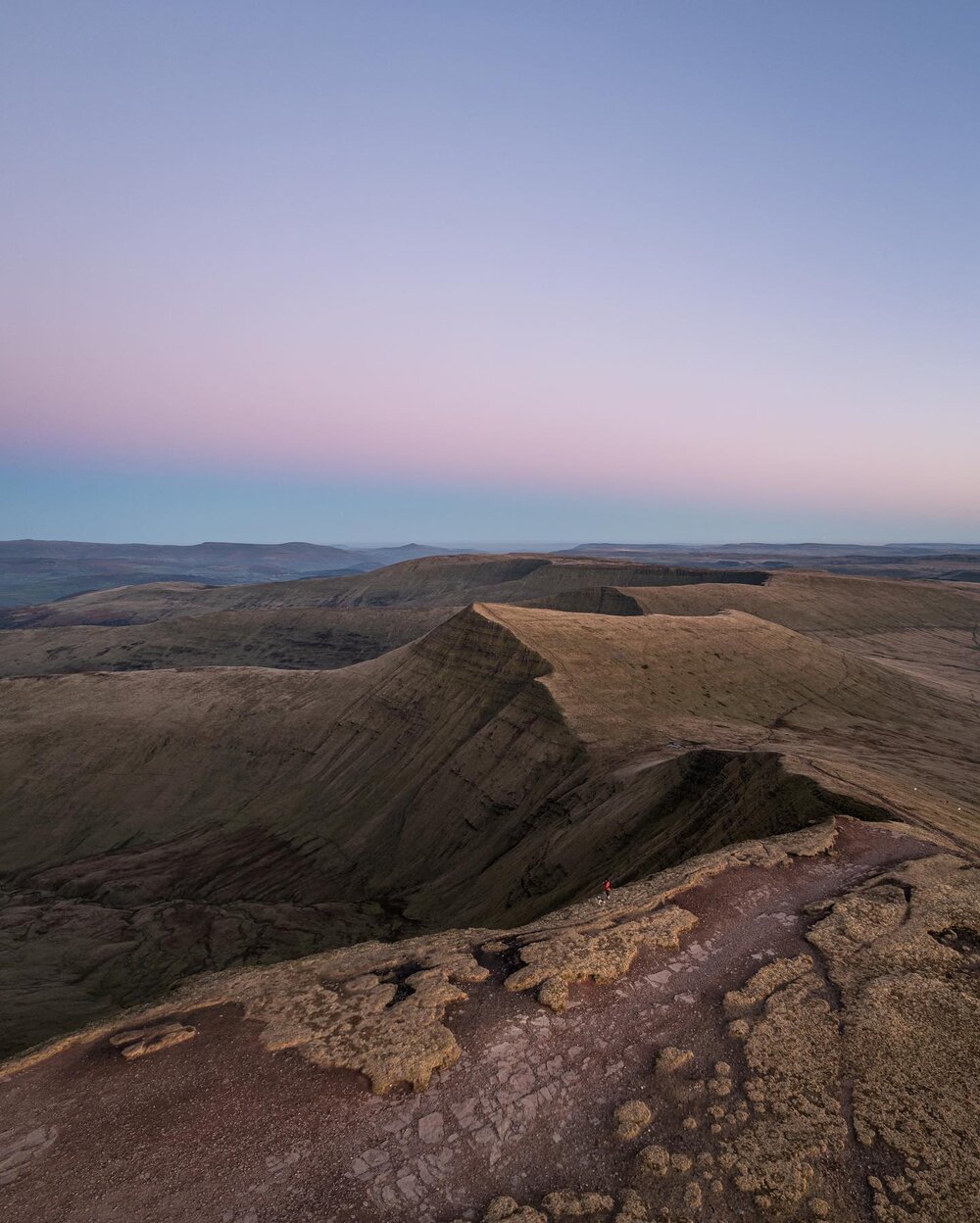 The best view in the Beacons? 

Blue hour on the summit of Pen-y-Fan. 

It&rsquo;s certainly up there, I&rsquo;d say it&rsquo;s easily in the top three views in the National Park alongside llyn-y-fan Fach and Henrhyd falls. 

What&rsquo;s your favour