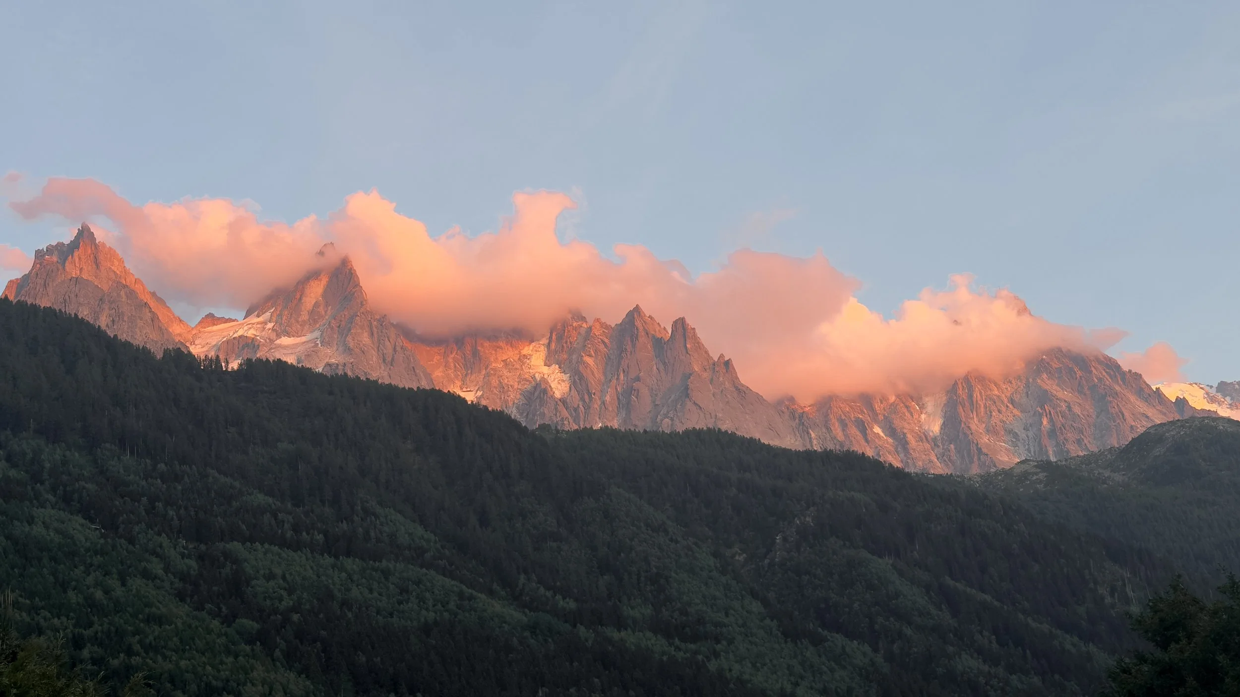 Hiking the Highlights of the Tour du Mont Blanc: Chamonix Sunset
