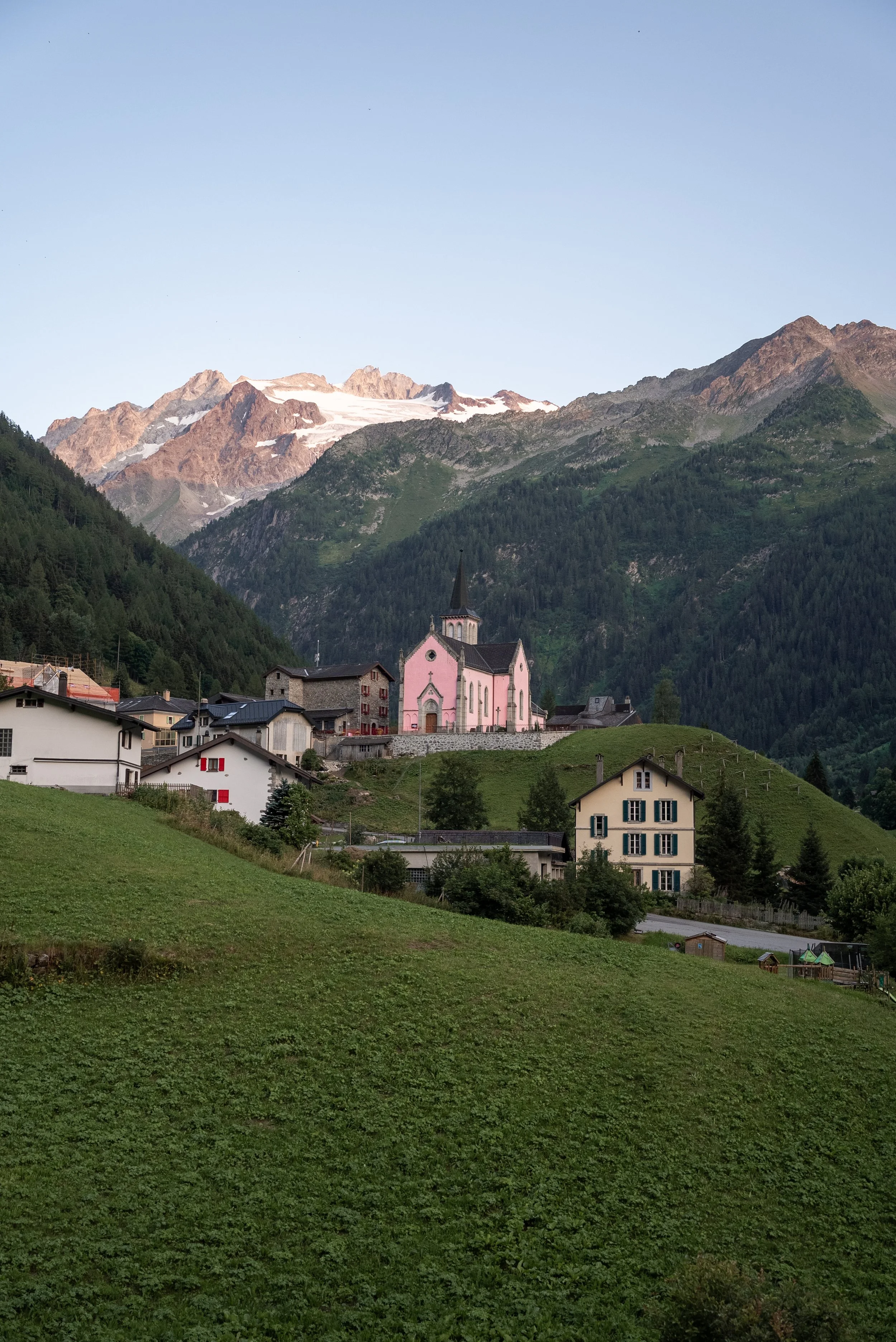 Hiking the Highlights of the Tour du Mont Blanc: Day 4 - Trient church