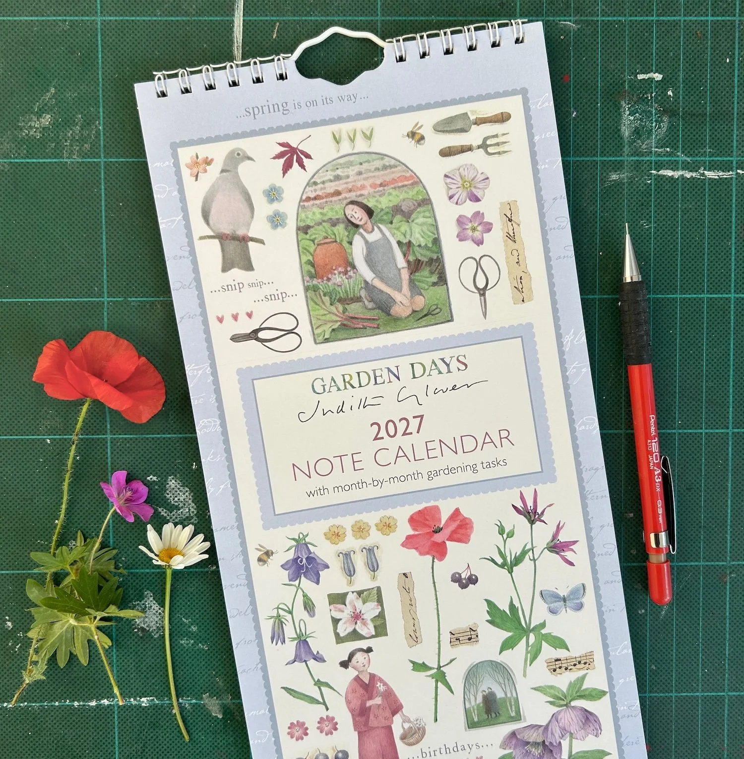 2027 'Garden Days' Slim Calendar