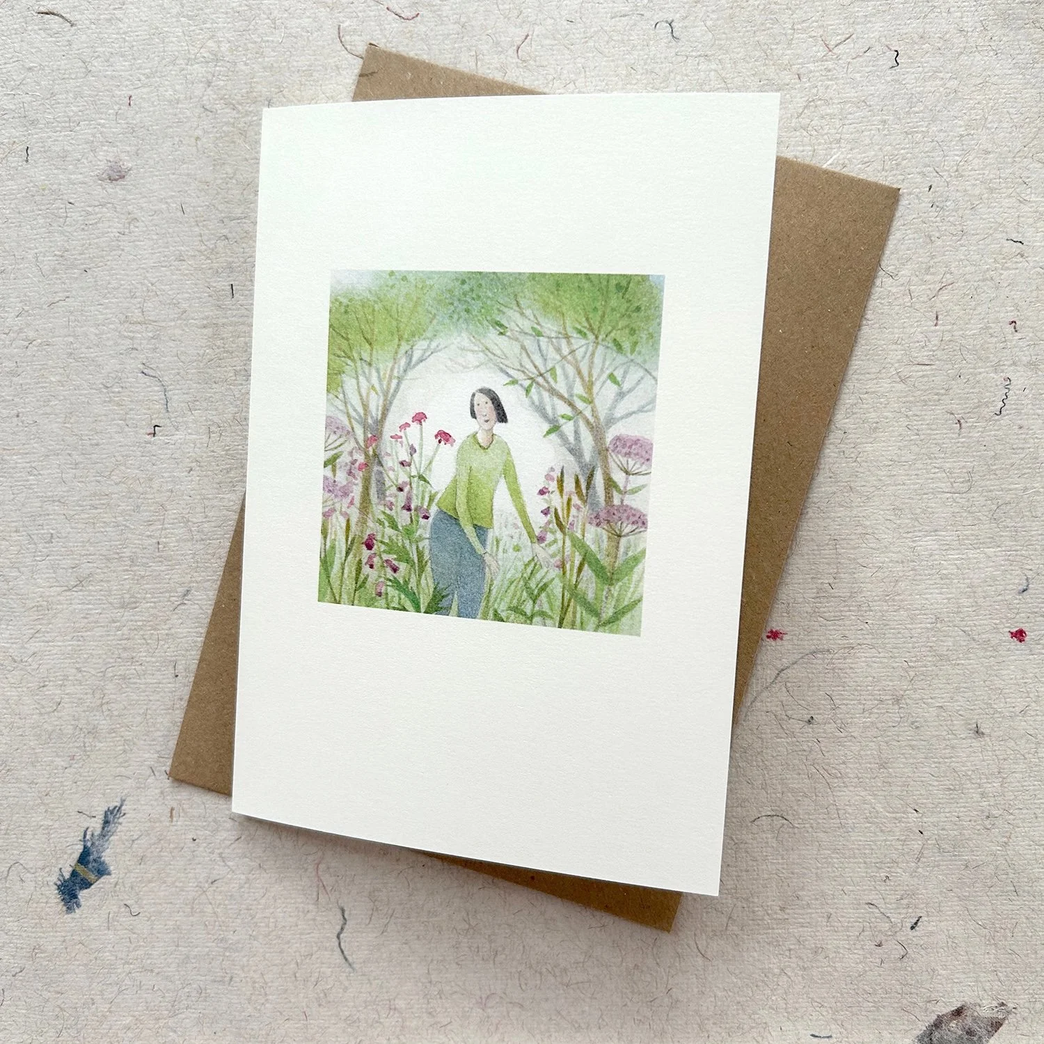 'Women who Weed - walk on the wild side'  Greetings Card