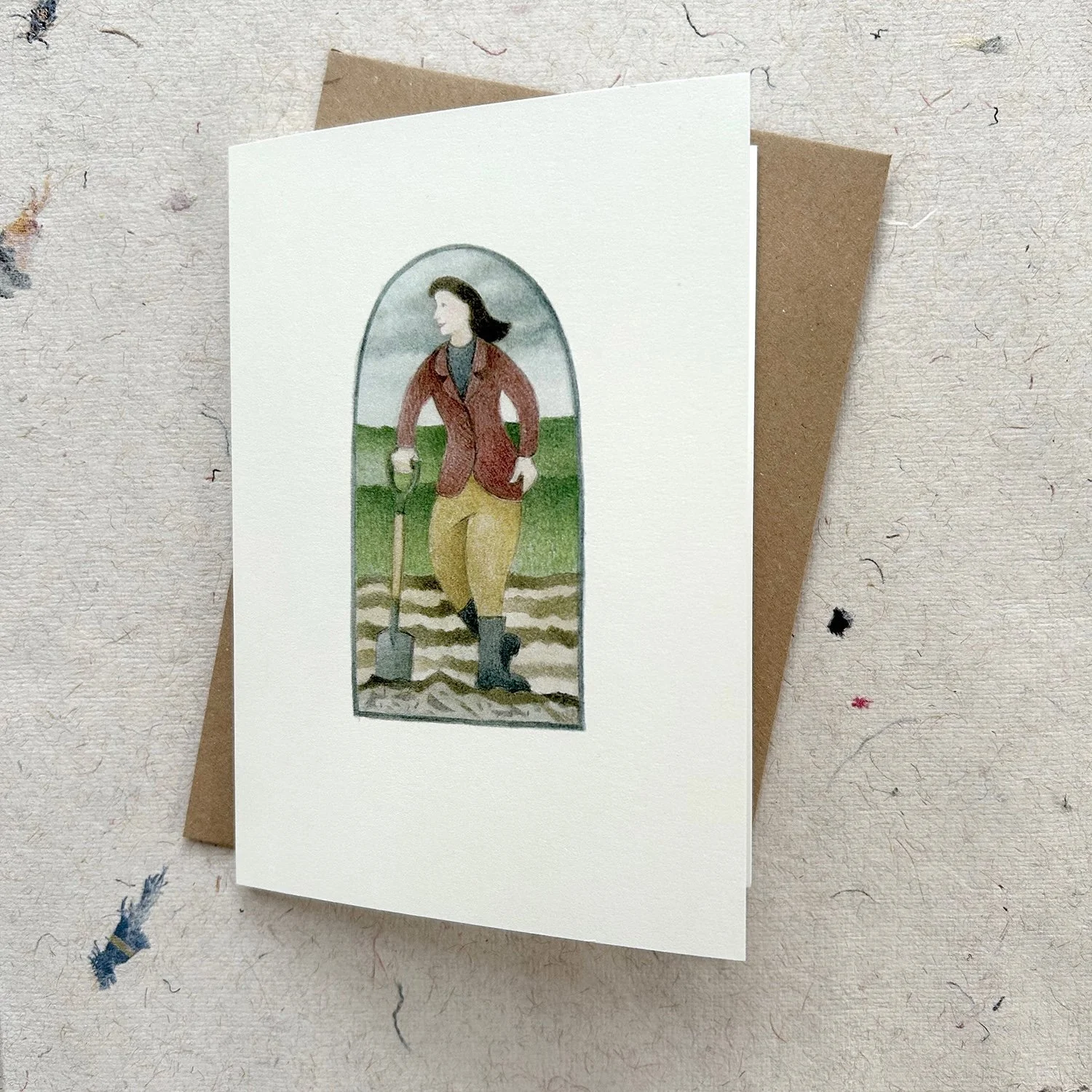 'Women who Weed - are garden warriors'  Greetings Card