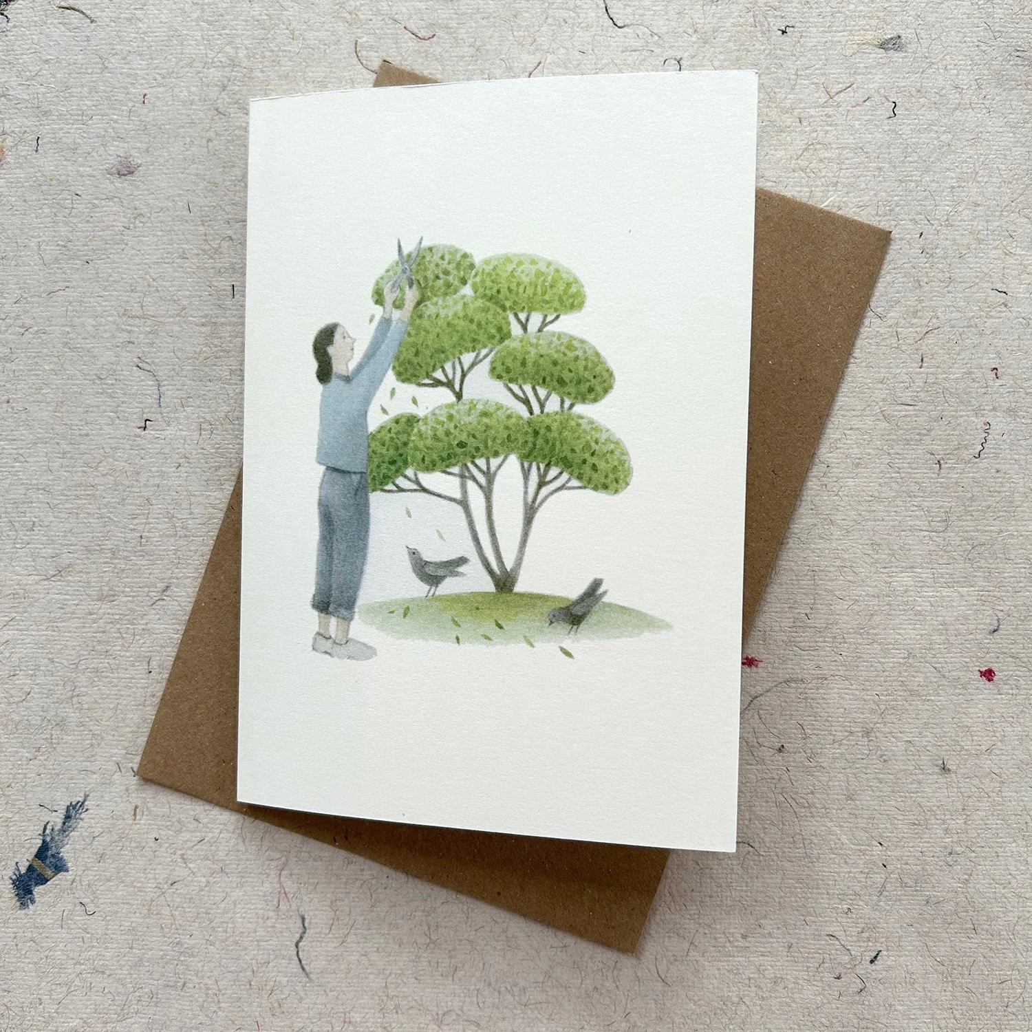 'Women who Weed - talk to the birds'  Greetings Card