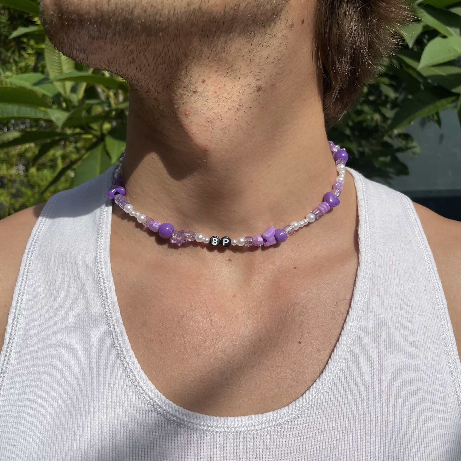 Beaded Chain Purple